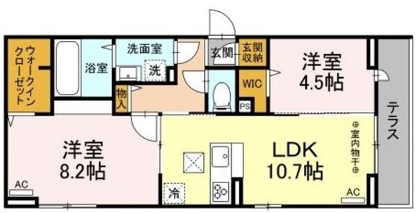 レイクラーヴォの物件間取画像